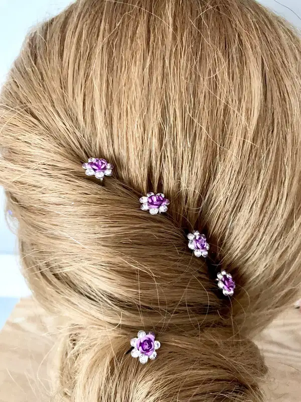 Delicate Liliac Hair Pins - Headpieces