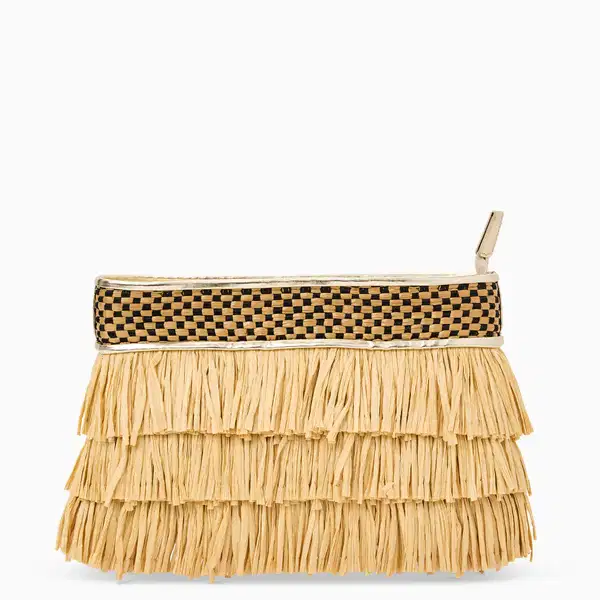 Elba Raffia Purse - Purses