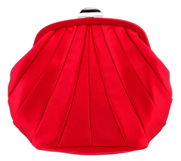 Red Rouge Satin Framed Bag - Purses
