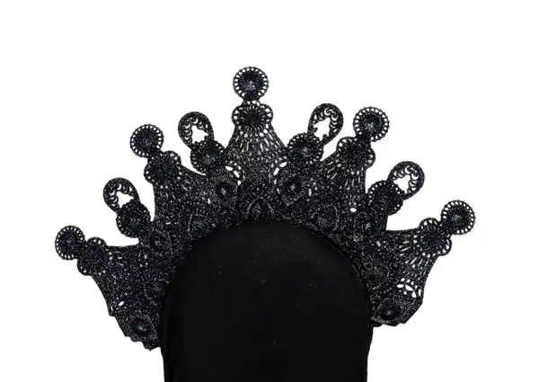 Black Glacier Tiara Crown - Headpieces