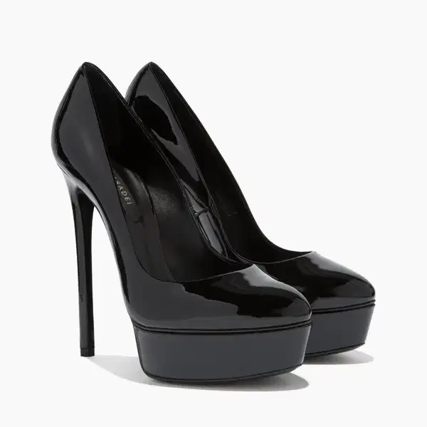 Black Sky High Platform Stiletto Pumps - Shoes
