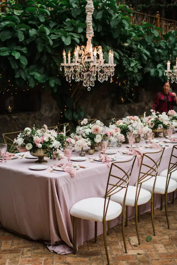 Blush Velvet Table Inspo - Party Vibes