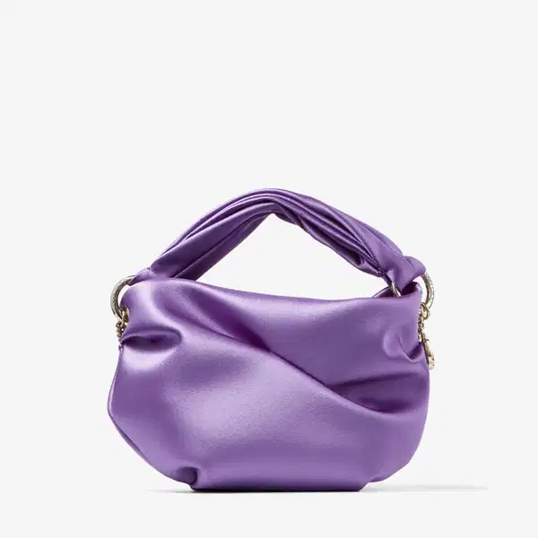Bonny Wisteria Silk Blend Satin Handbag - Purses