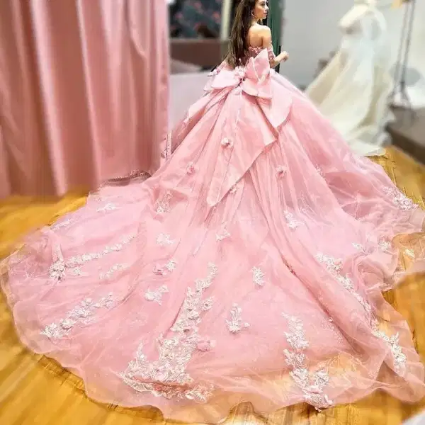 Soft Pink Quinceanera Gown - Dresses