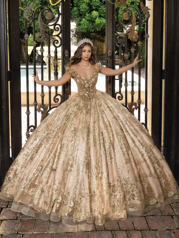 LizLuo Quinceanera in Champagne - Dresses