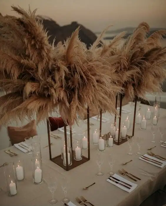 Brown Feather Floral Arrangement - Party Vibes
