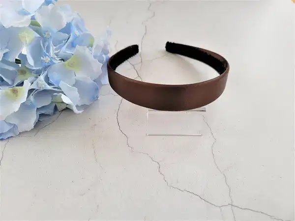 Brown Satin Alice Headband - Headpieces