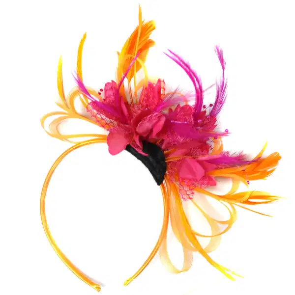 Sunset Swirl Sweet 15 Fascinator - Headpieces