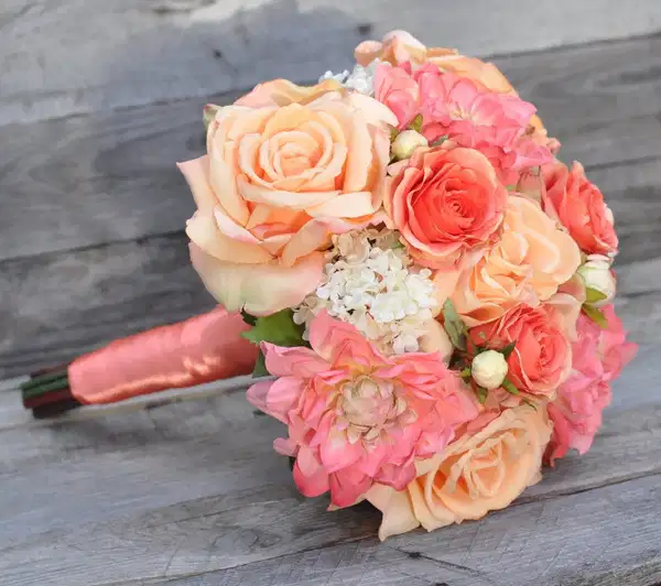Pinky Orange Rose Bouquet - Ramos