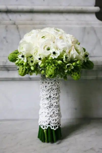 Crisp and Fresh Green and White Bouquet - Ramos