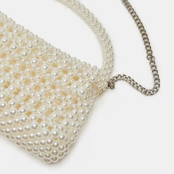 Dolce Vita White Pearl Bag - Purses