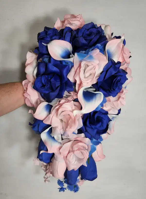 Royal Blue and Pink Bouquet - Ramos