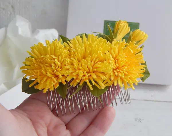 Dandelion Hair Comb - Headpieces