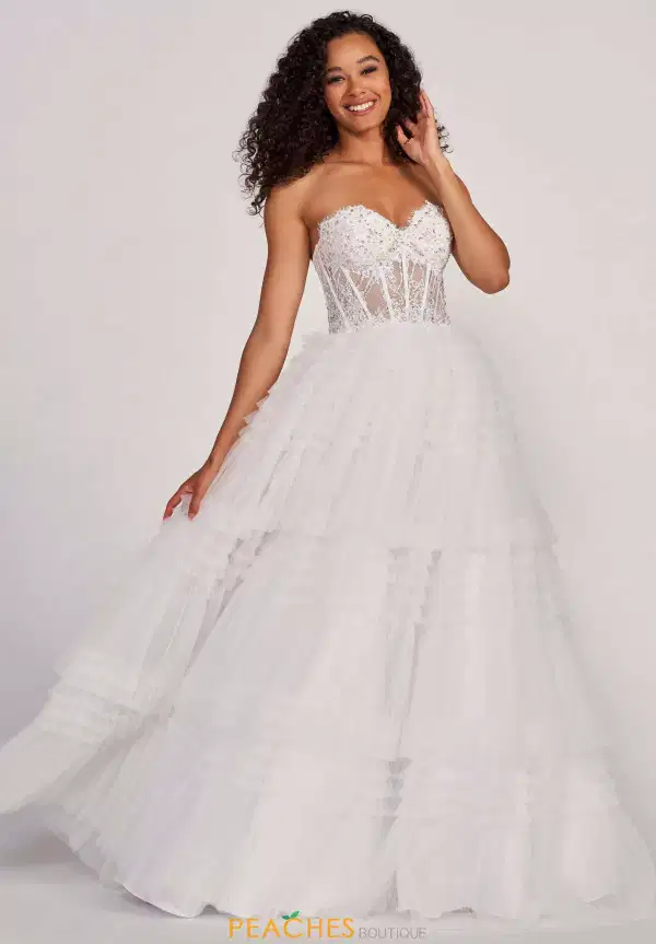 Dreamy White Tulle Damas Dress - Dresses