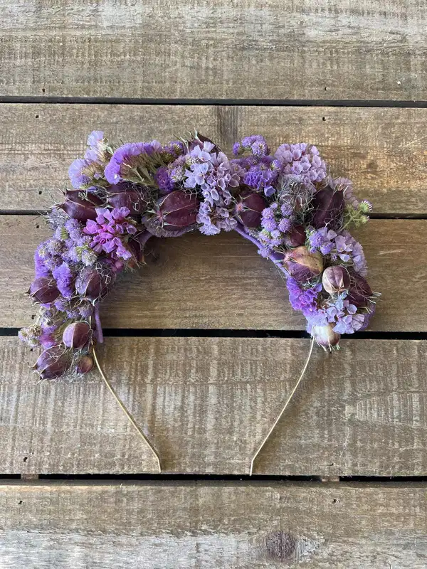 Dusty Purple Flower Crown - Headpieces