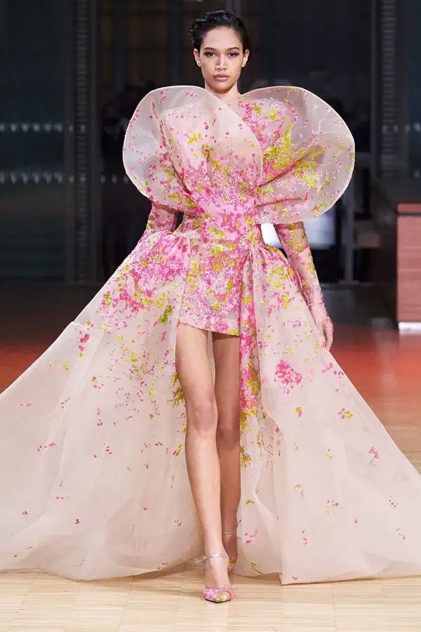 Elie Saab Pink Petal Gown - Dresses