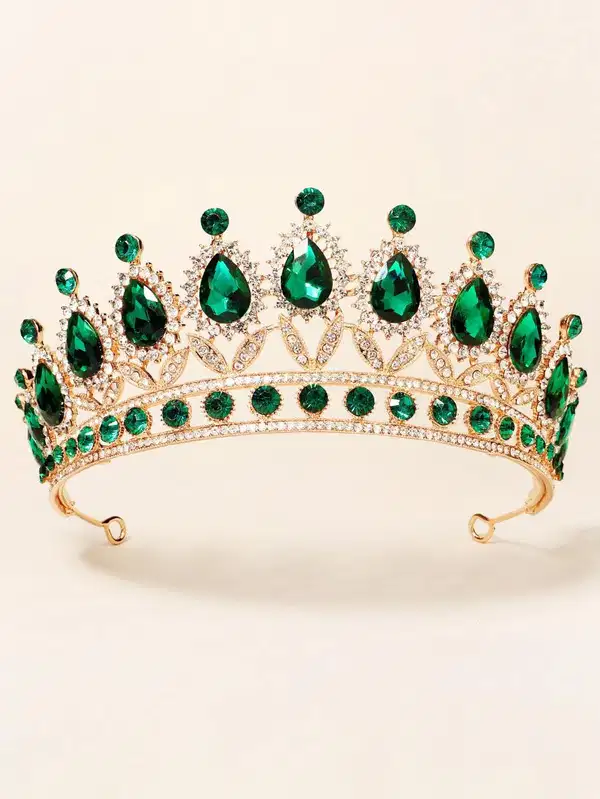 Emerald Majesty Quince Crown - Headpieces
