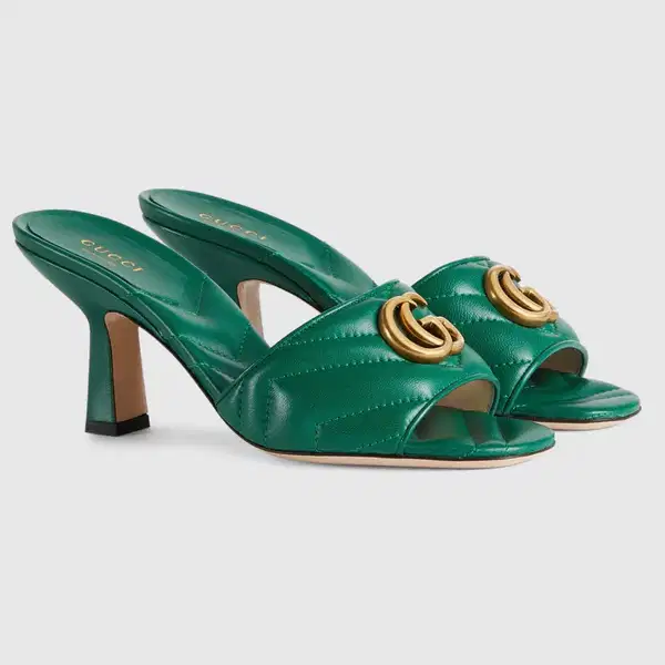Emerald Green Gucci Mule Sandal - Shoes