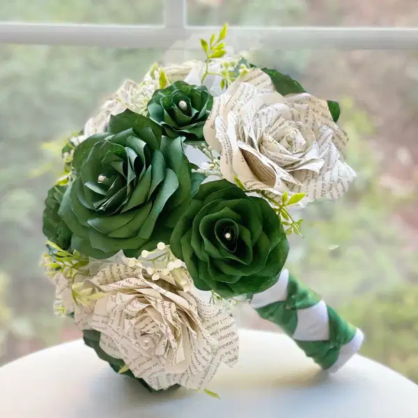 Emerald Green Paper Bouquet - Ramos