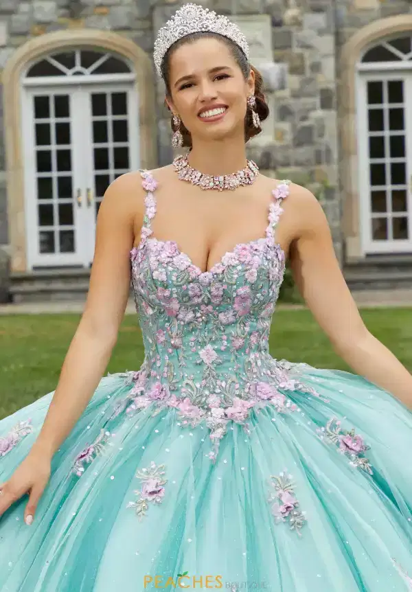 Crystal Beaded Embroidered Ballgown - Dresses
