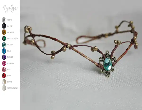 Multicolor Stone Woodland Tiara - Headpieces