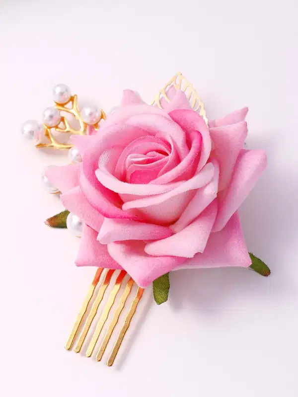 Pretty in Pink Hair Clip - Headpieces