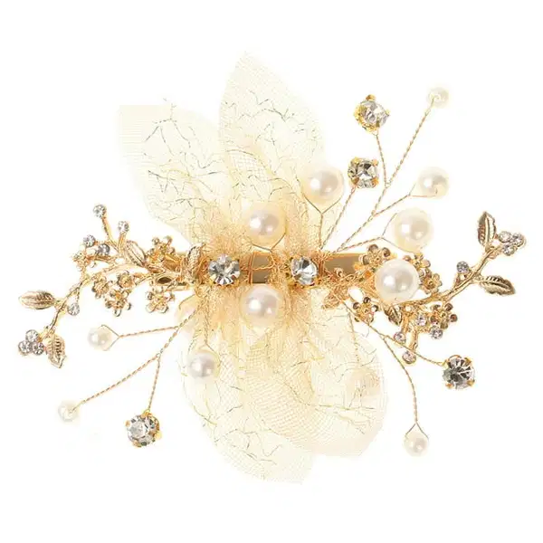 Golden Flower Hair Pin - Headpieces