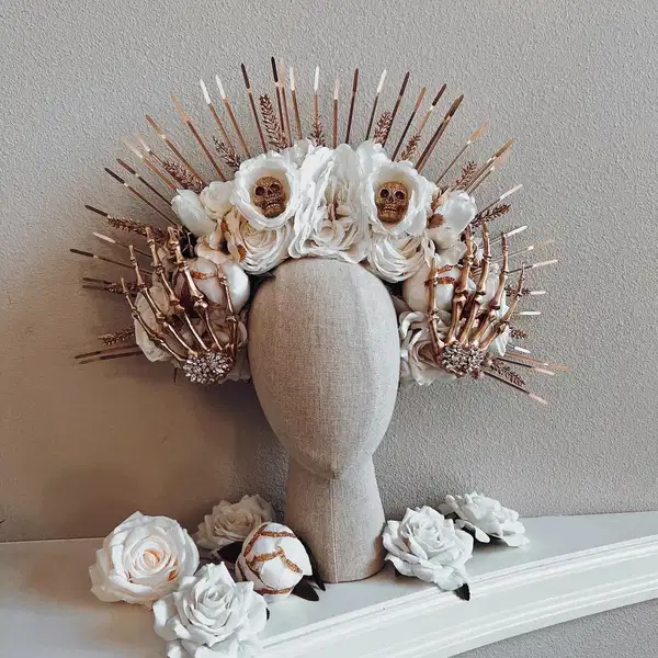 Day of the Dead Sugar Skull Crown - Headpieces