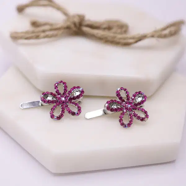 Flower Magnetic Hair Clips - Quinceañera Headpieces