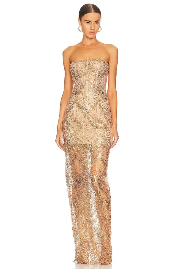 Giselle Embellished Maxi Dress - Dresses