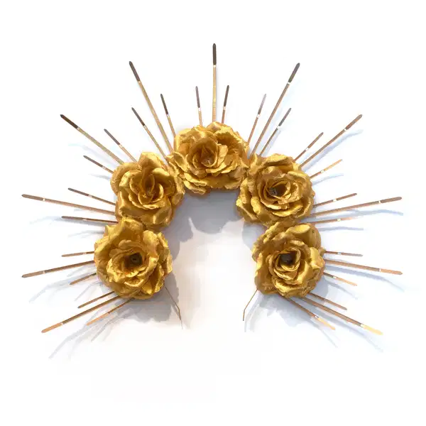 Gold Sunburst Halo Crown - Headpieces