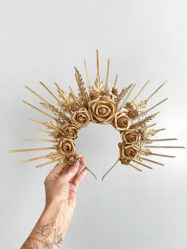Gold Halo Crown - Headpieces