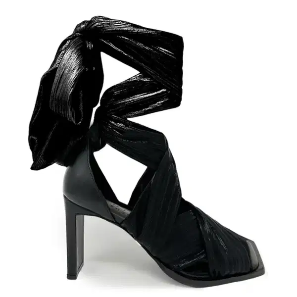 Chiffon Wrap Up Dress Pumps - Shoes