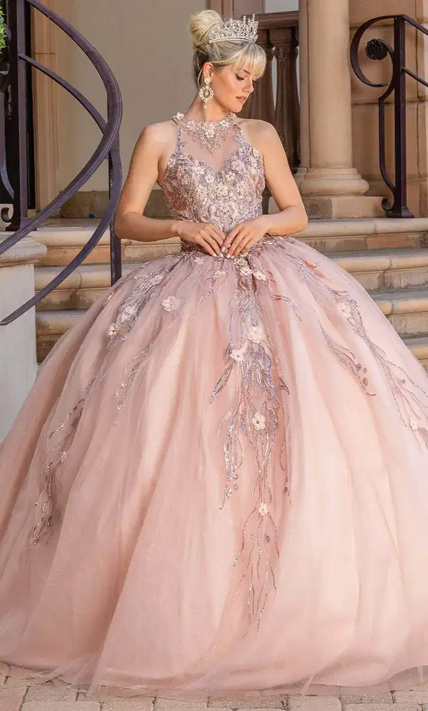 Rose Pink Dancing Queen Gown - Dresses
