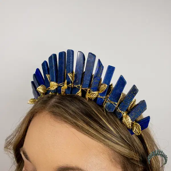 Blue Lapis Crystal Crown - Headpieces