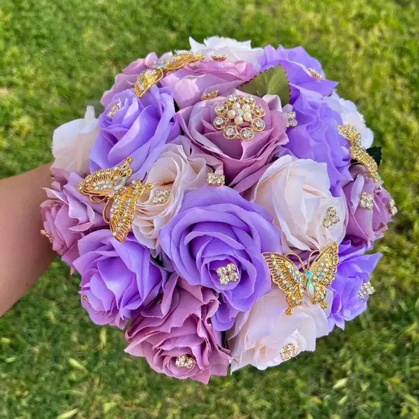 Lavender Lilac Butterfly Bouquet - Ramos