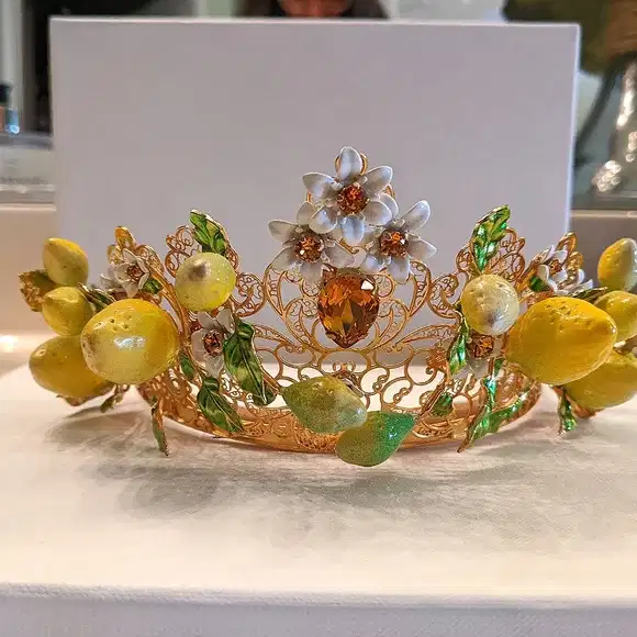 Lemon Flower Tiara Crown - Headpieces