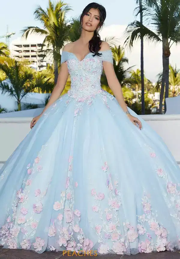 Light Blue Vizcaya Quinceanera Gown - Dresses