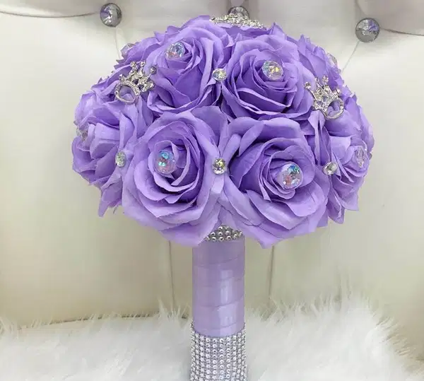 Lilac Diamond Bouquet - Quinceañera Ramos