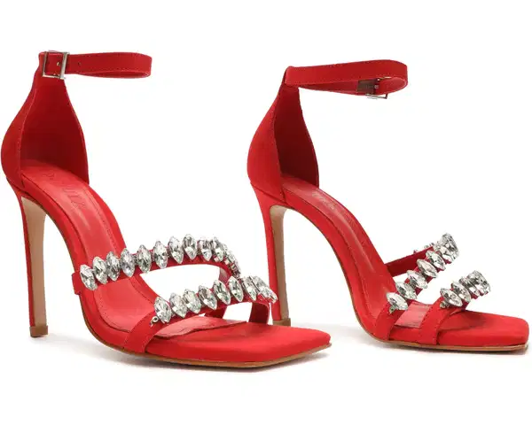 Linsey Nubuck Red Sandal - Shoes