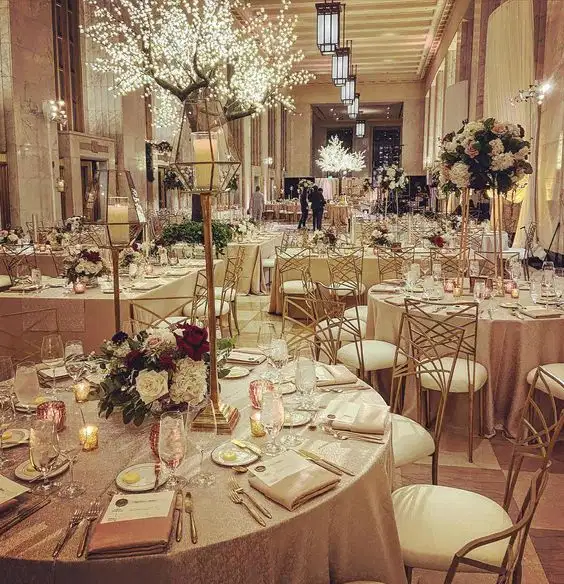 Luxury Ivory and Champagne Decor Inspo - Party Vibes