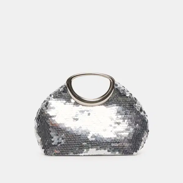 Metallic Ruched Bag With Wristlet - Quinceañera Purses