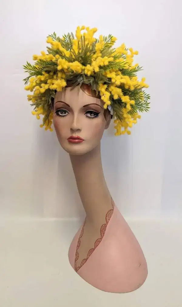 Custom Dried Yellow Flower Crown - Headpieces