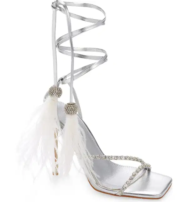 Azalea Wang Silver Stiletto Heels - Shoes
