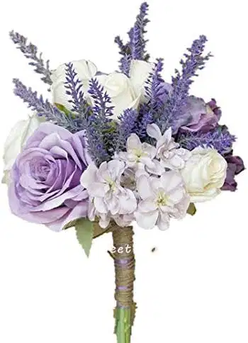 Mixed Purple Florals Rustic Bouquet - Ramos