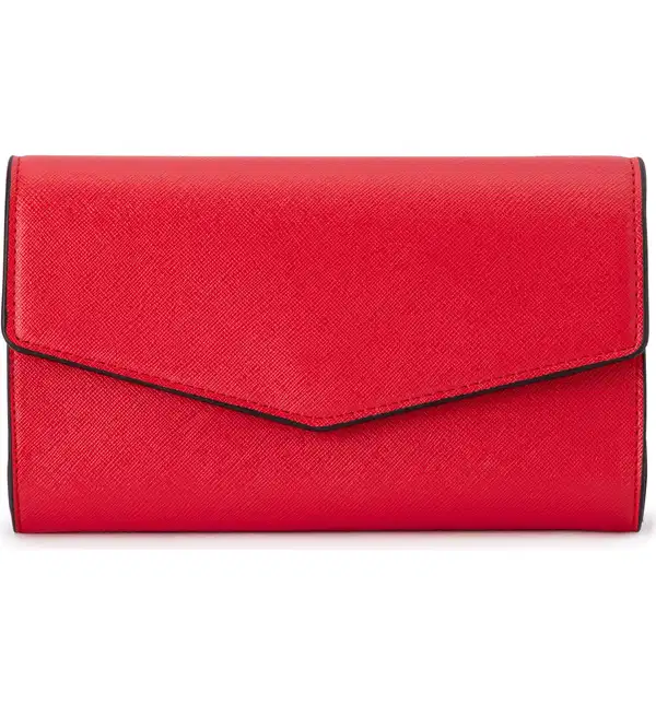 Nic Envelope Clutch in Red - Purses