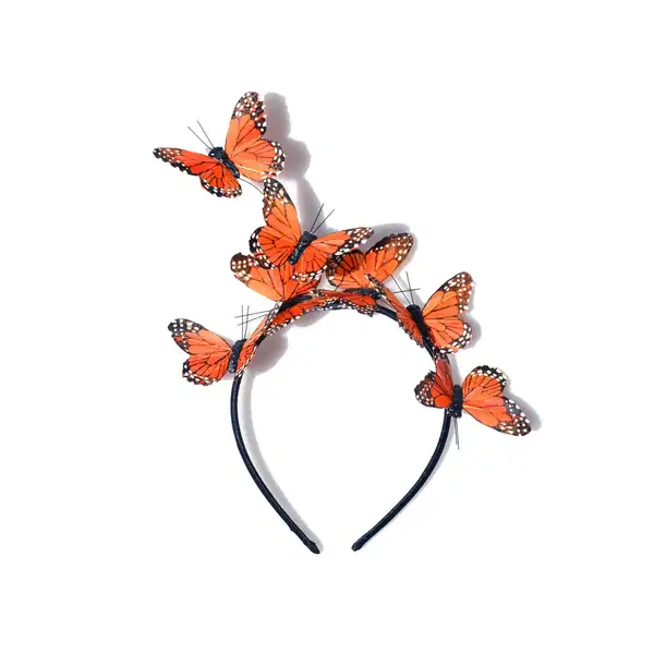 Orange Butterfly Headband - Headpieces