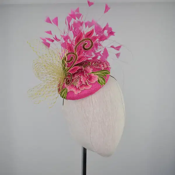 Pink Tea Party Fascinator Hat - Headpieces
