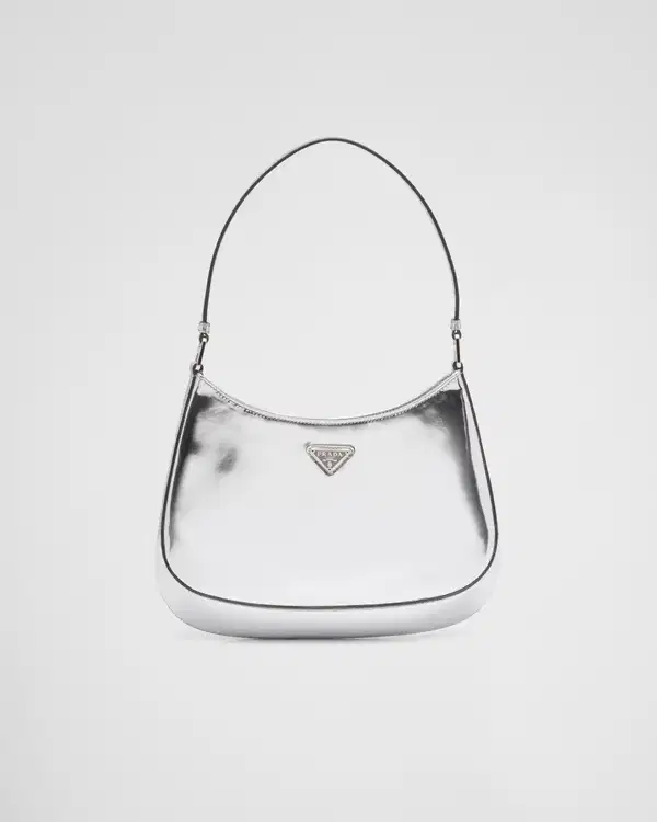 Prada Cleo Brushed Leather Shoulder Bag - Purses