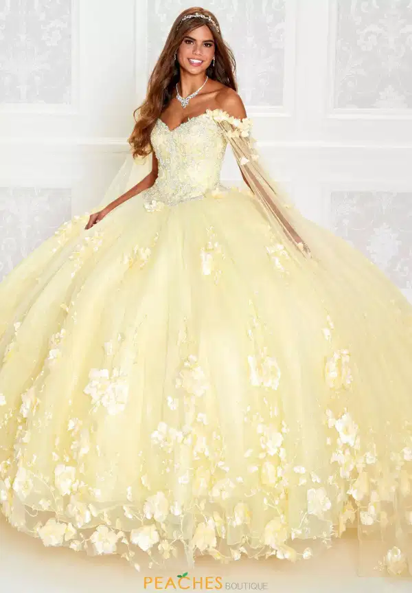 Yellow Princesa Light Up Gown - Dresses